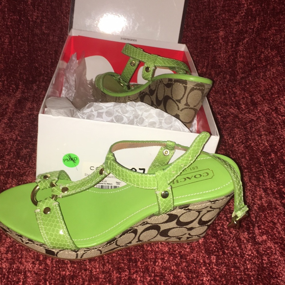 Coach wedge heel